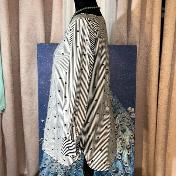 Talbots Size M Boat Neckline Blouse - Picture 4 of 11